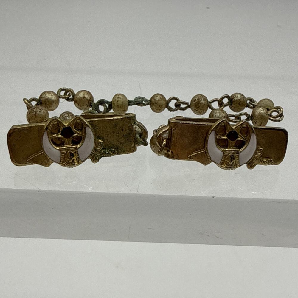 Vintage Order of the Eastern Star Masonic Clip-On Sweater Keeper Guard Cape Clip